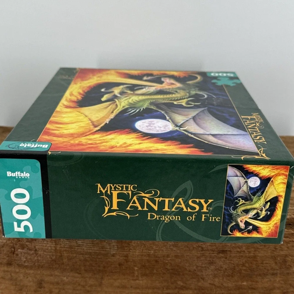 Puzzle Mystic Fantasy Dragon of Fire 500 Pieces w/Bonus Poster‎ Buffalo Games